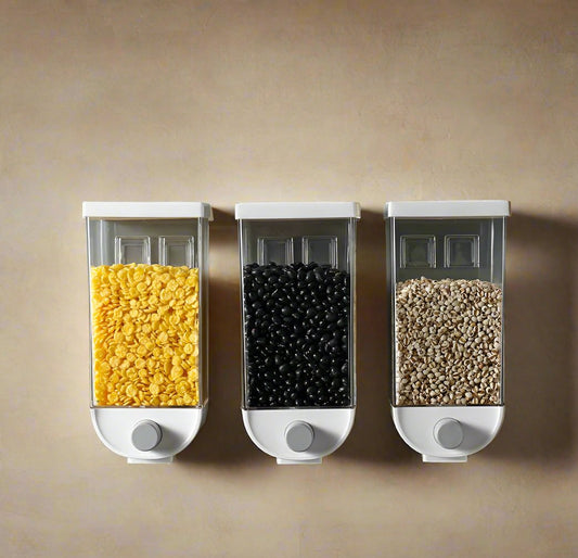 Wall-Mounted Multi-Grain Sealed Jars